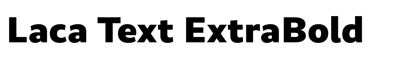 Laca Text ExtraBold
